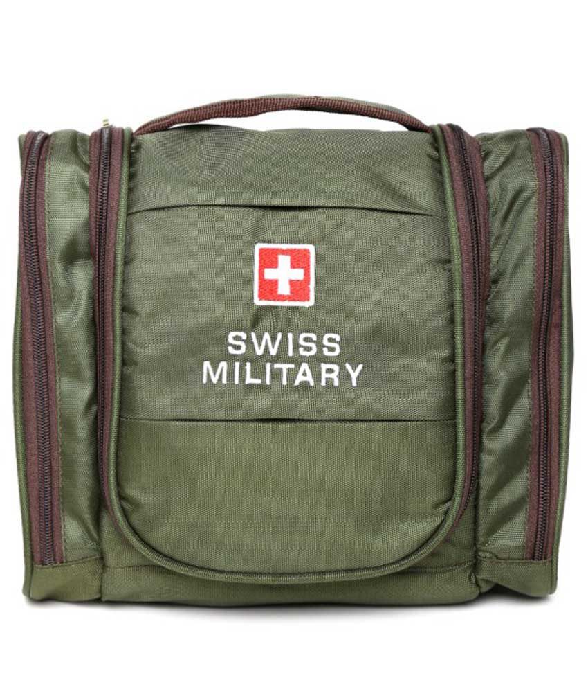     			Swiss Military Green Waist pouches