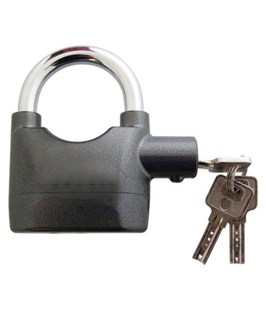     			Aecone Black Zinc Alarm Padlock