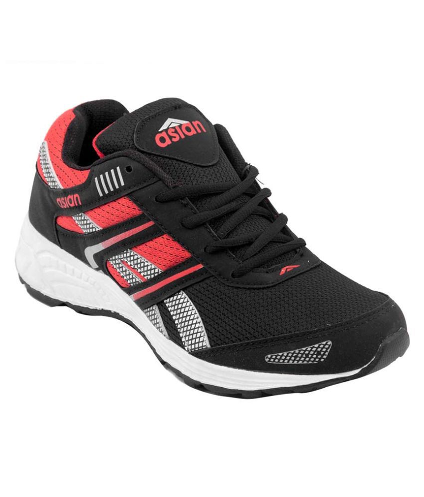 Asian Shoes Black Running Shoes - Buy 