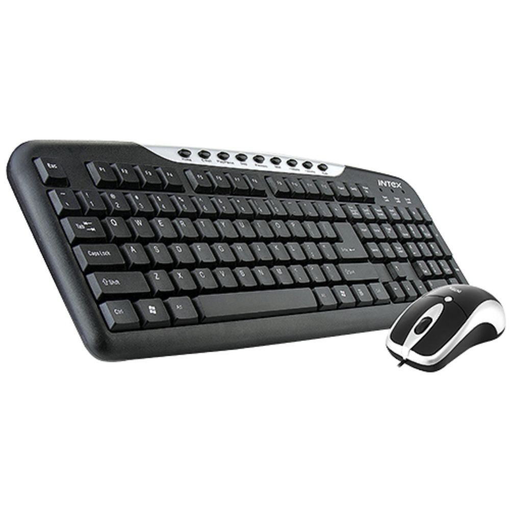     			Intex DOU-313 USB Keyboard & Mouse Combo Black With Wire