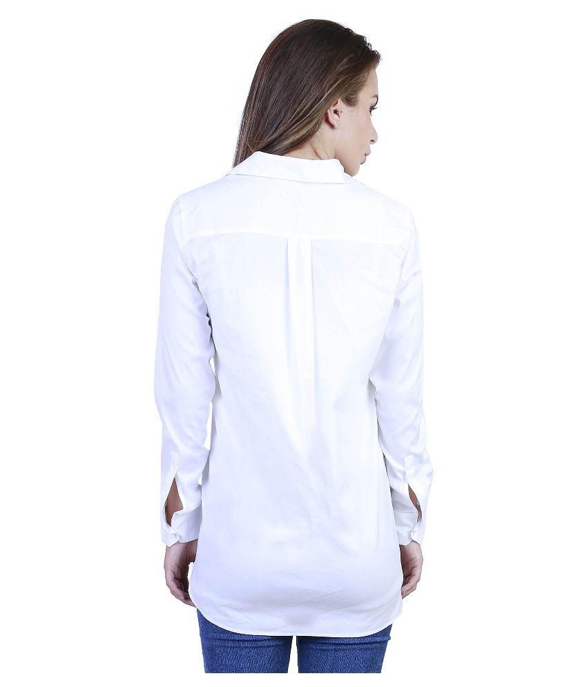 Buy Angrez Fashion White Viscose Shirts Online at Best Prices in India ...