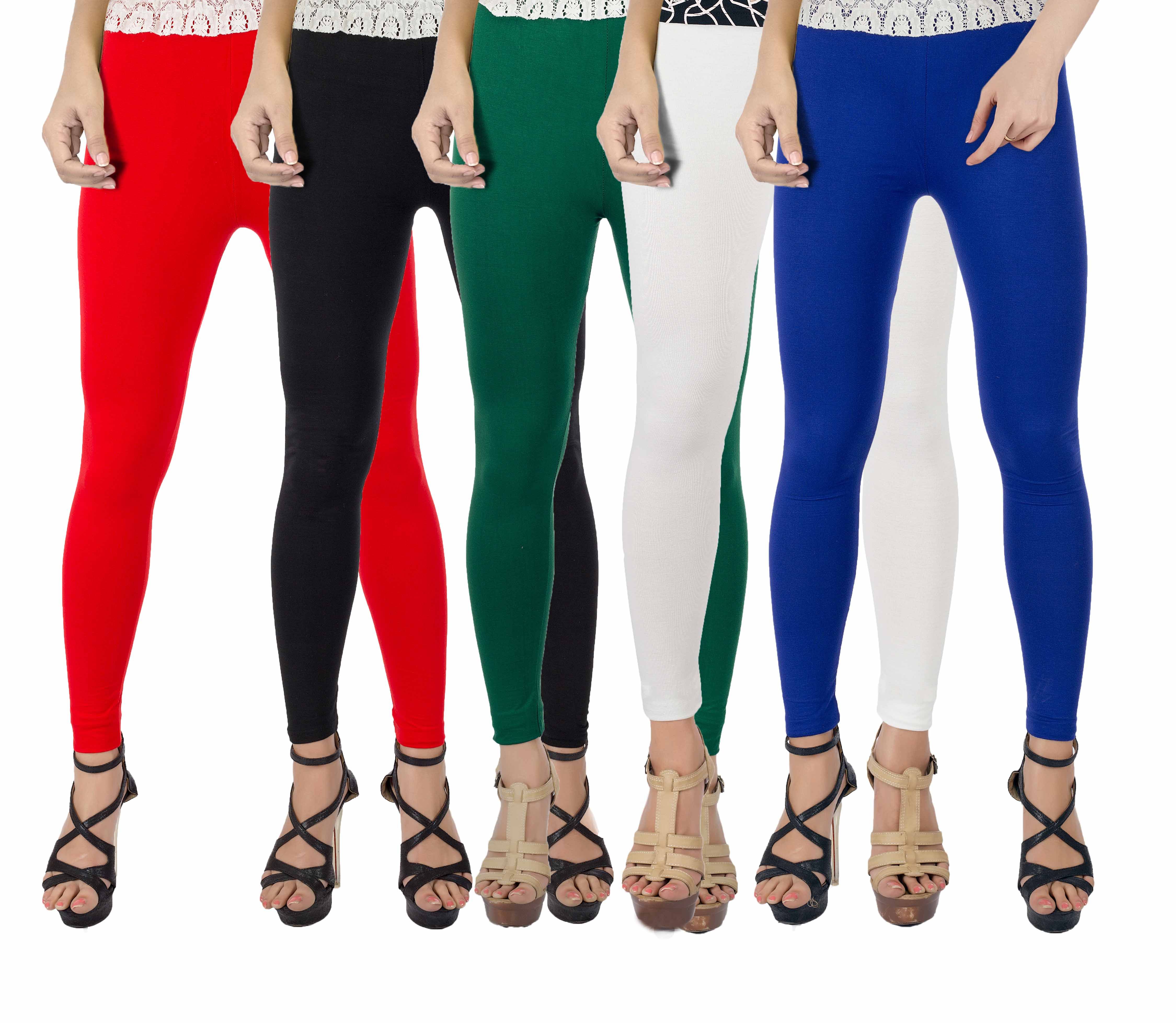 Fashion Multicoloured Viscose Leggings 