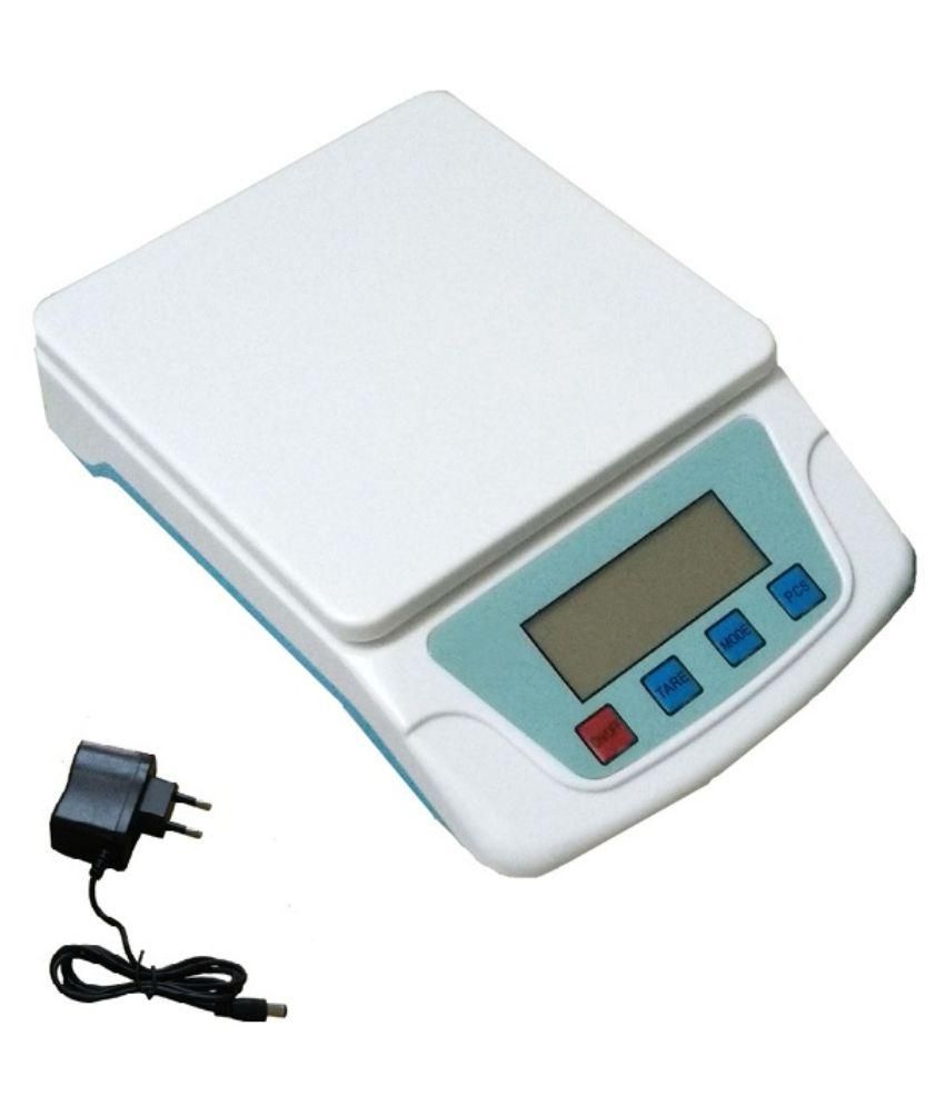 Raja White Digital Kitchen Weighing Scale: Buy Raja White