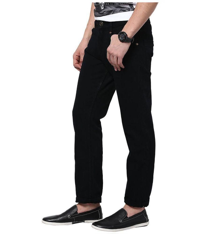 Fashion Deck Black Slim Fit Solid Jeans - Buy Fashion Deck Black Slim ...