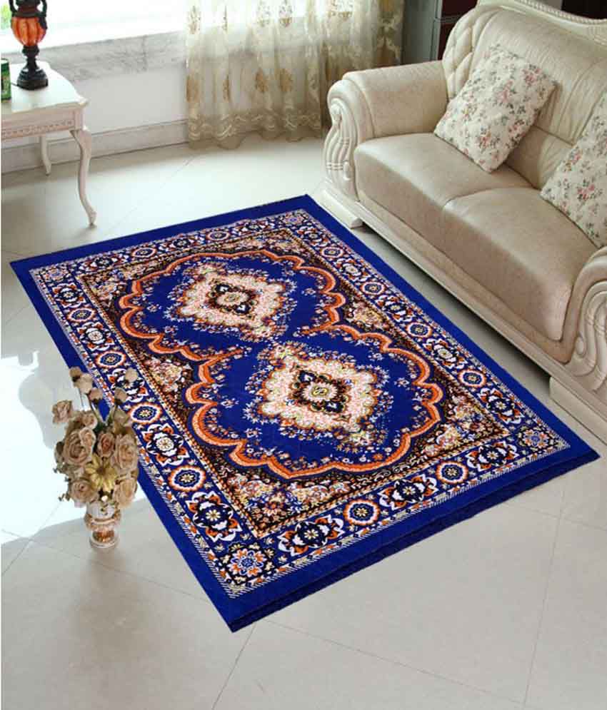     			IndianOnlineMall Multicolour Velvet Carpet