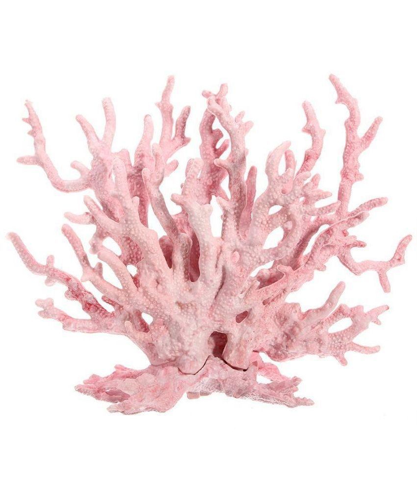 Jainsons Pink Silicon Artificial Coral Aquarium Decorative Toy: Buy ...