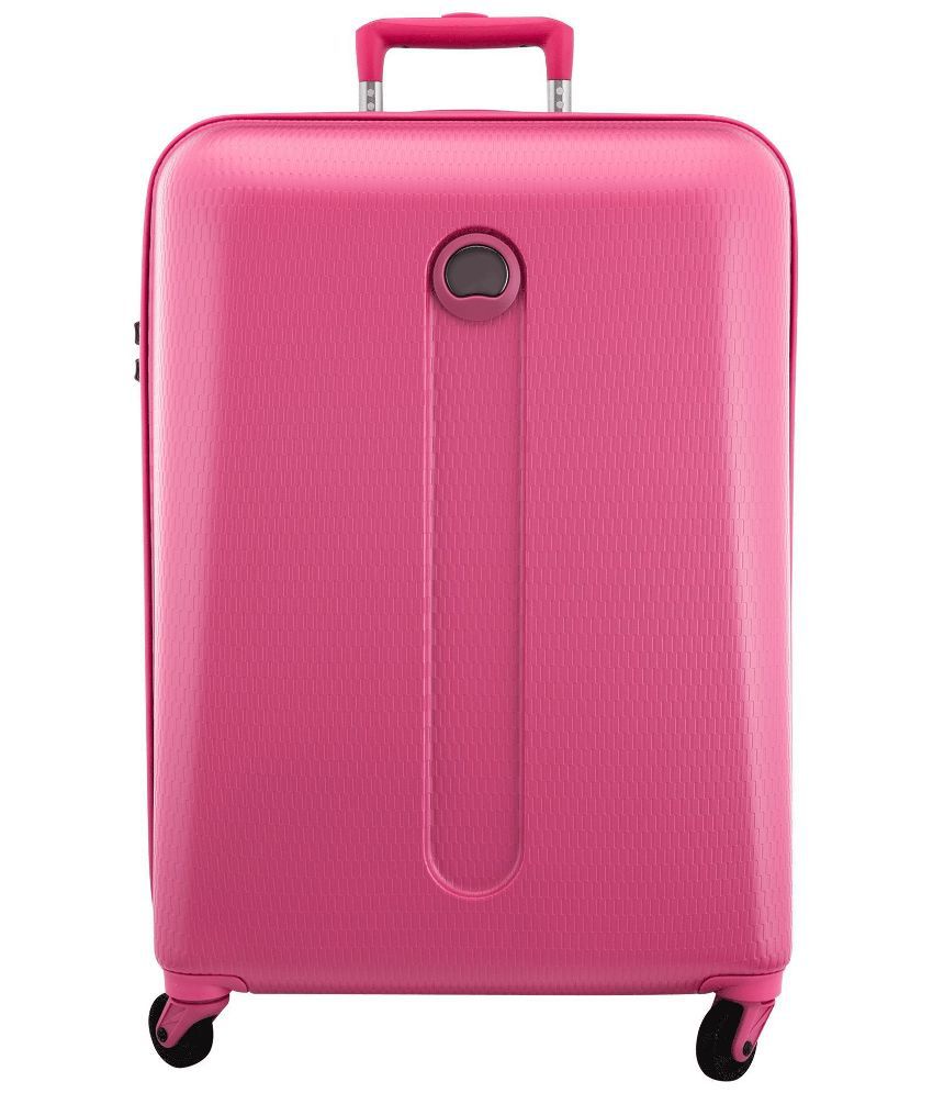 Delsey Large (70 Cm & Above) 2 Wheel Hard Pink Luggage Trolley - Buy ...