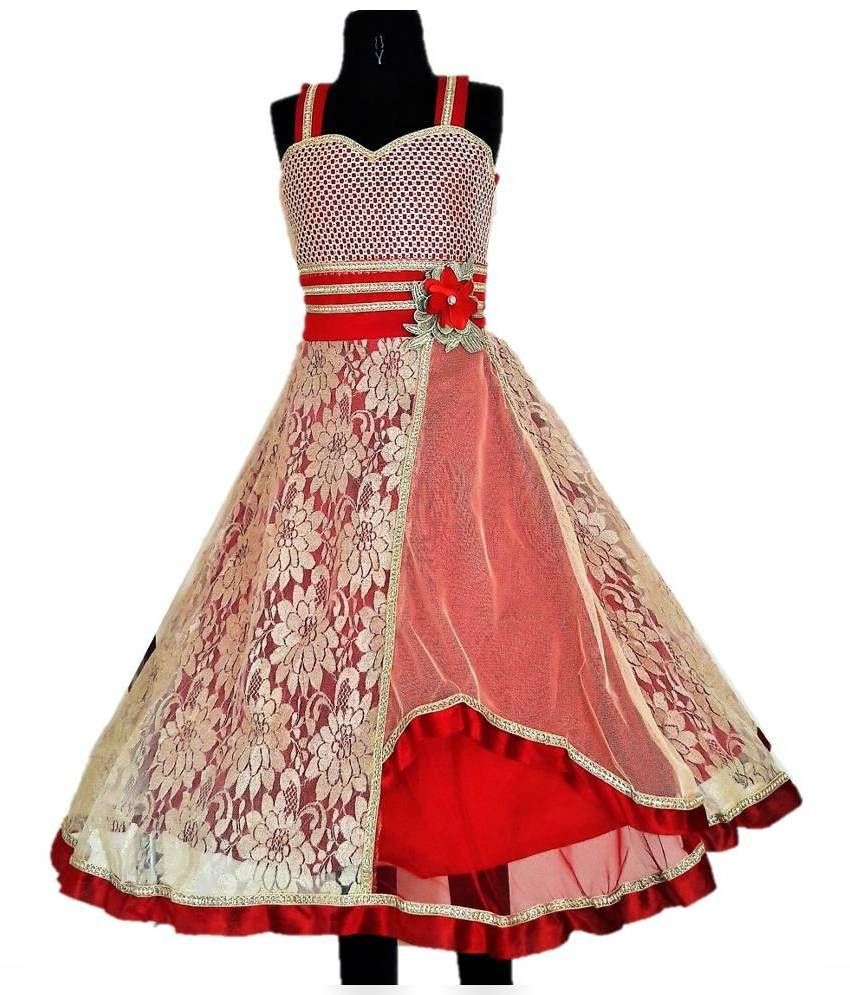 princess red gown for women