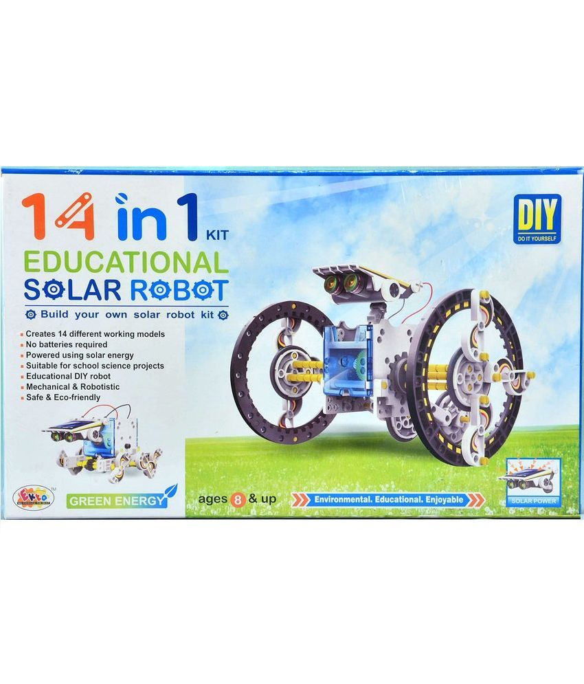 14 in one educational solar robot