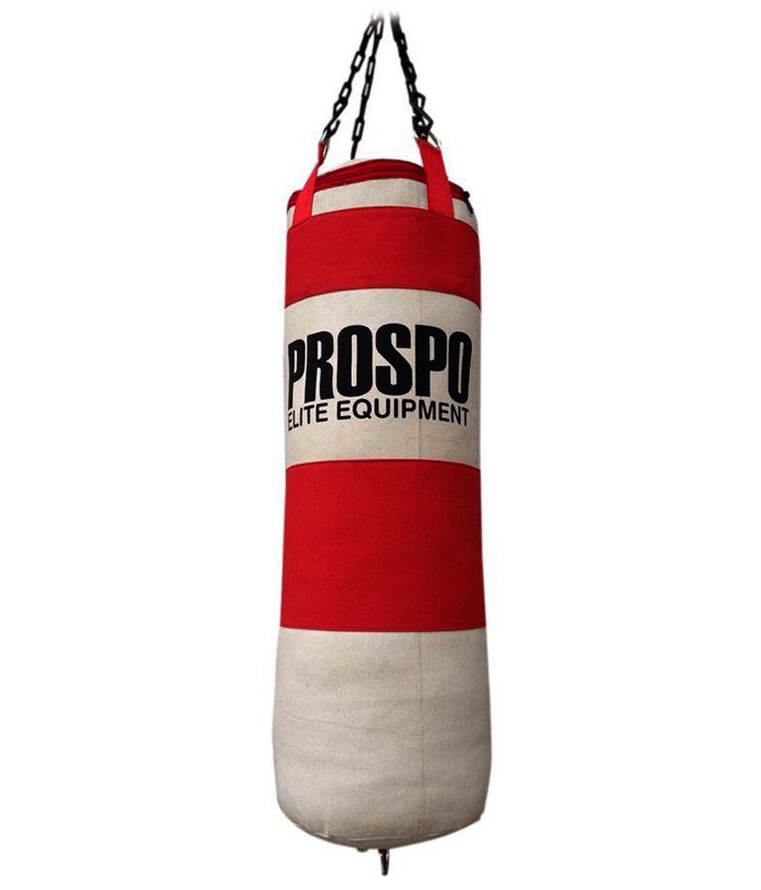 Prospo Red and White Canvas Punching Bag Buy Online at Best Price on