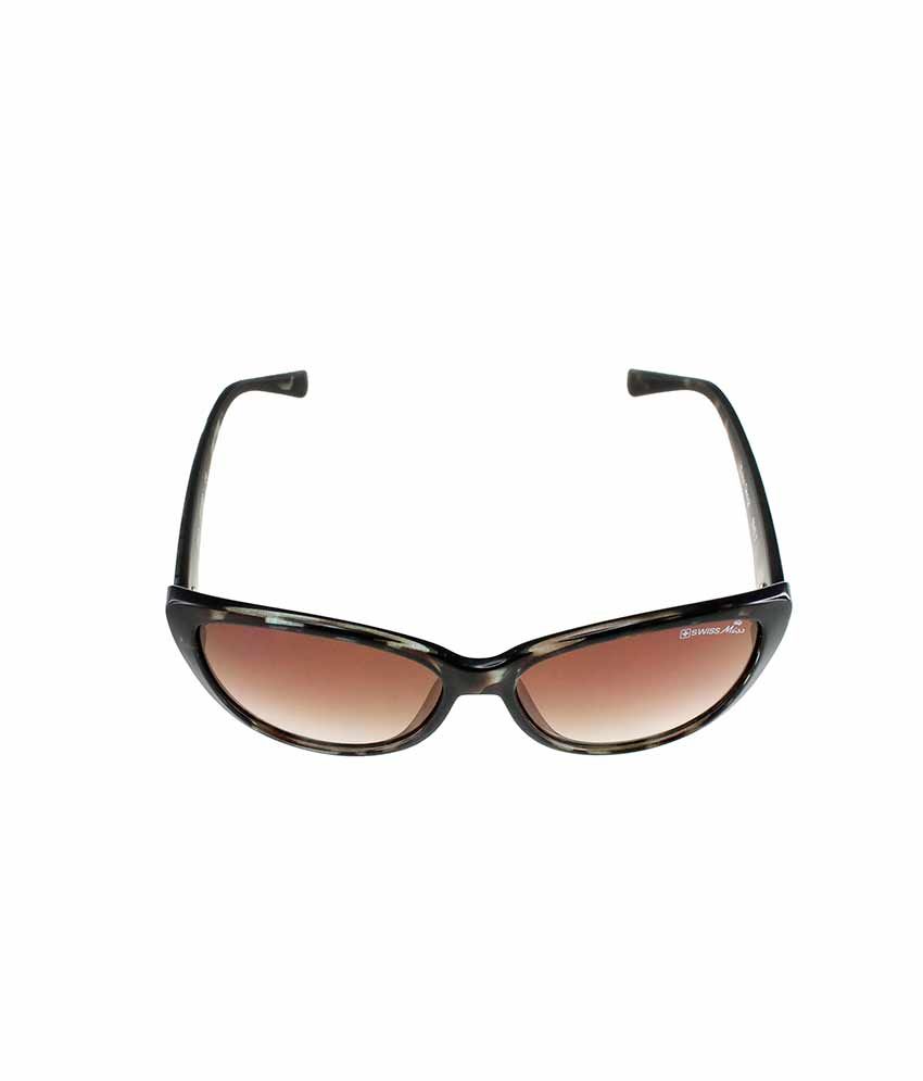 Swiss Military Brown Cat Eye Sunglasses Sms7 Buy Swiss Military Brown Cat Eye Sunglasses