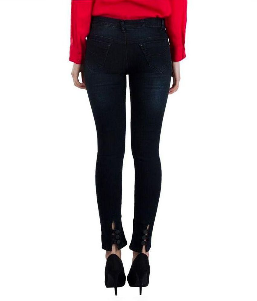 Buy Shining Girl Black Jeans Slim Online At Best Prices In India Snapdeal