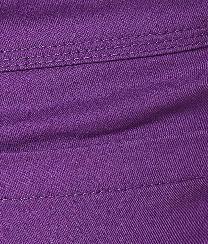Vero Moda Purple Trousers - Buy Vero Moda Purple Trousers Online at ...