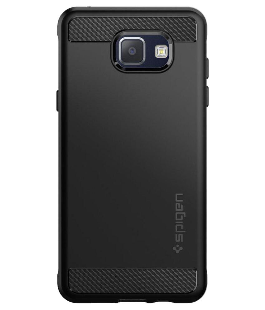 Spigen Galaxy A5 2016 Case Rugged Armor Black SGP11834 - Plain Back ...