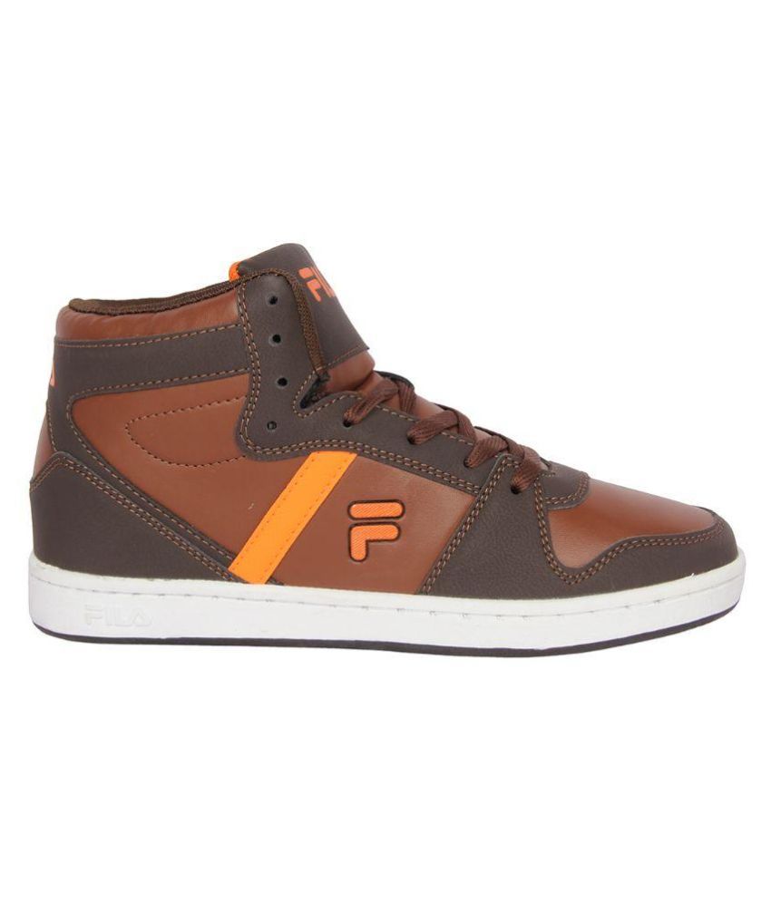 fila shoes brown