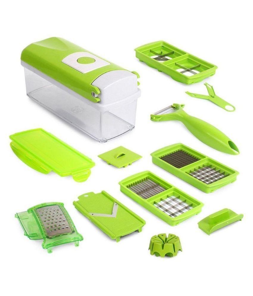 Siso Green Vegetable Cutter Chopper Set Buy Online at Best Price in India Snapdeal