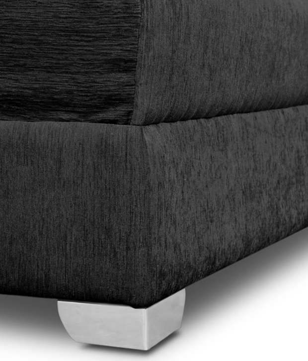 S K Furniture Martine Black L Shape Sofa Buy S K Furniture Martine