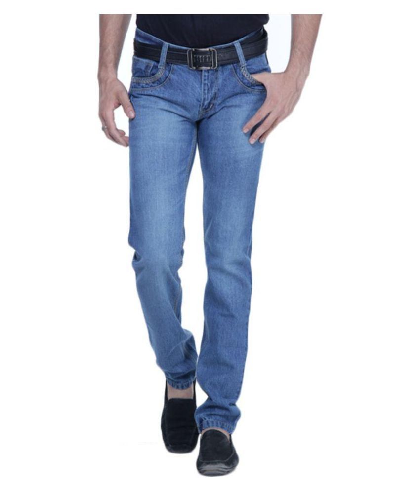     			British Terminal Blue Skinny Fit Faded Jeans