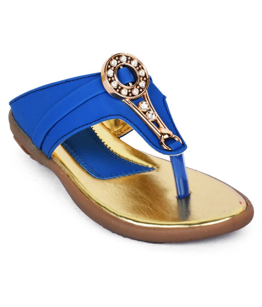 pale blue flat sandals