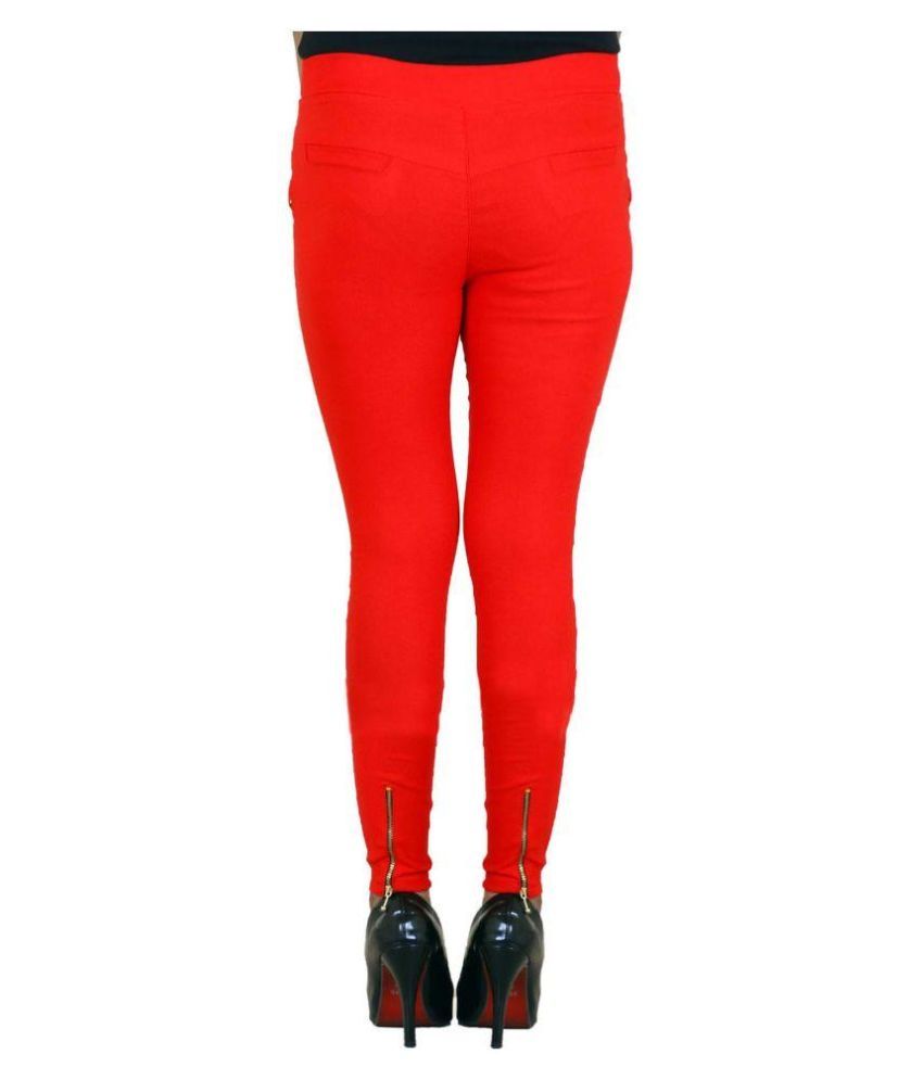 red jeggings online