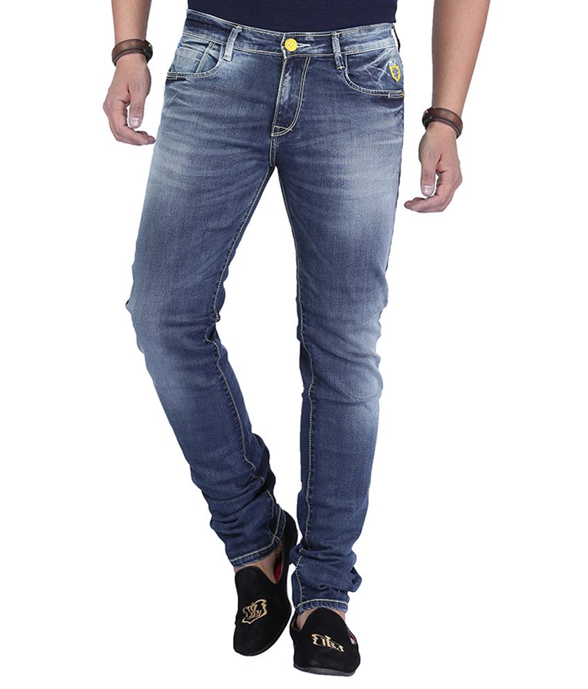 Nostrum Jeans Blue Slim Fit Washed Jeans - Buy Nostrum Jeans Blue Slim Fit Washed Jeans Online ...