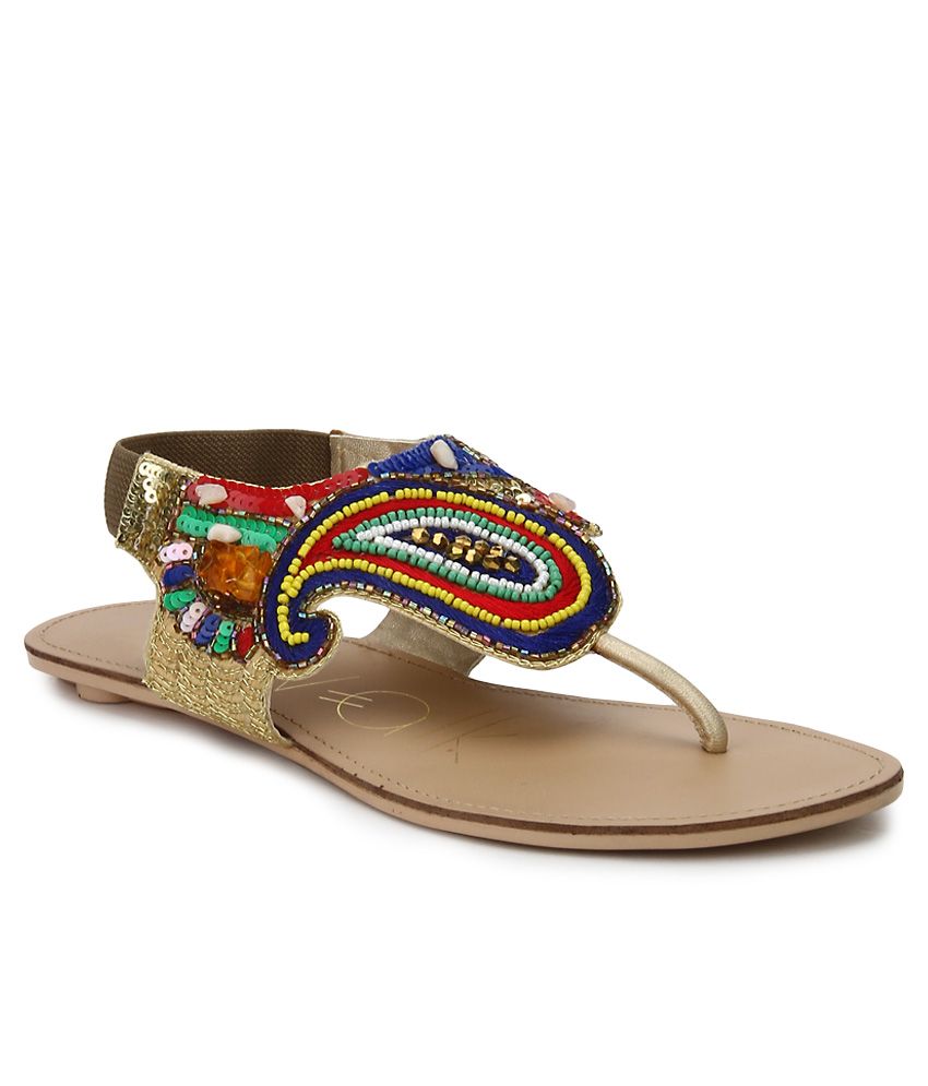 catwalk multi color sandals