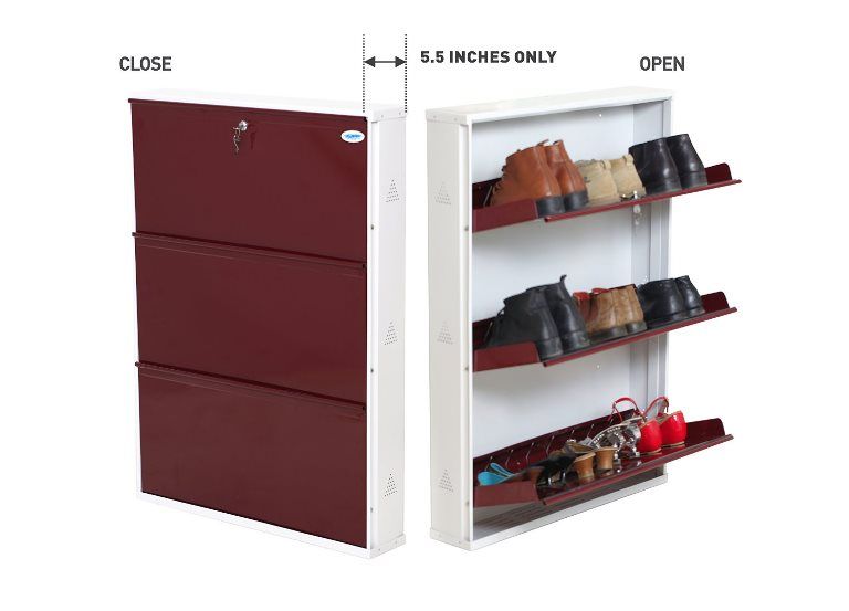 shoe rack with lock