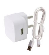 Dhhan Wall Charger And Cable For Lenovo P70 - White
