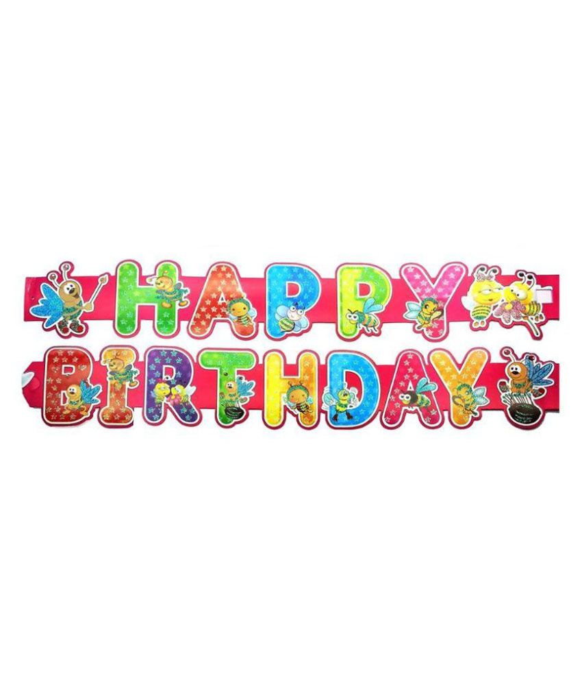 KidsTab Multicolour Paper Happy Birthday Banner - Buy KidsTab ...