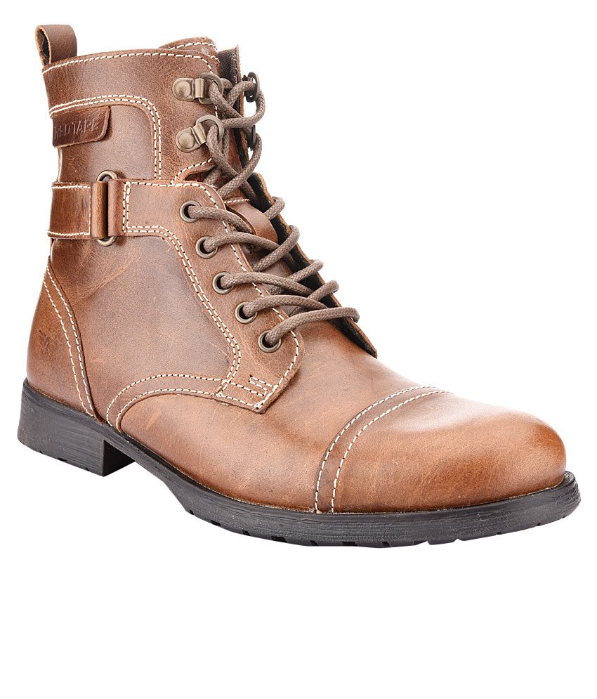 Red Tape RTS6223 Tan Boots - Buy Red Tape Tan Boots Online at Best Prices in India on Snapdeal