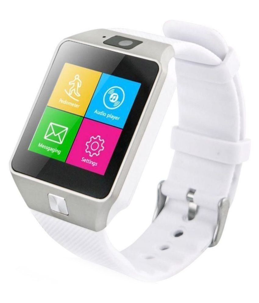 Branded24X7 DZ09 Smartwatch - White 