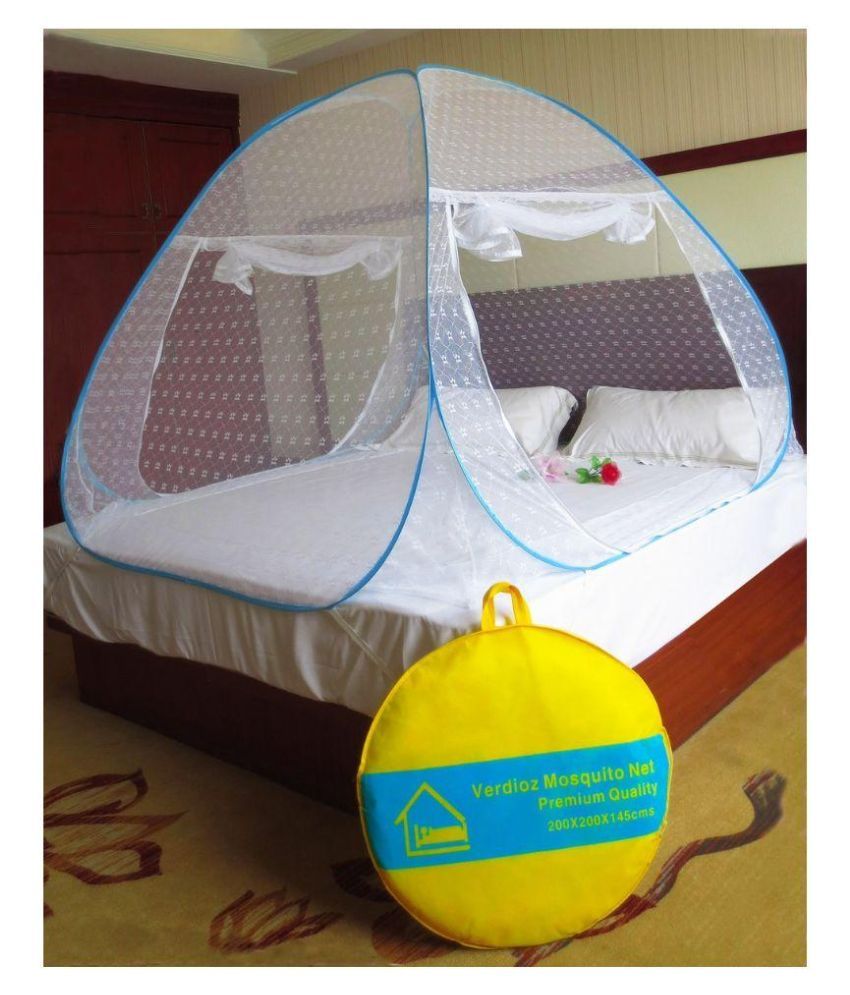 Verdioz White Double Mosquito Nets (200x200x145 cm) Buy Verdioz White Double Mosquito Nets