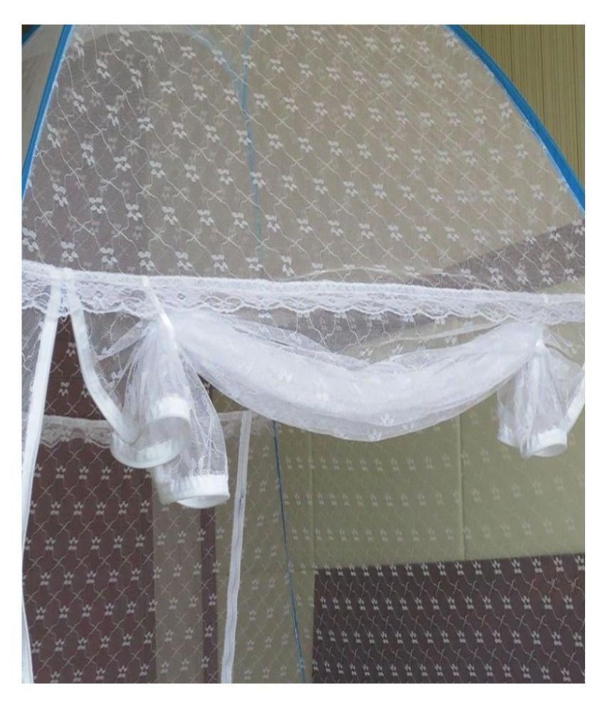Verdioz White Double Mosquito Nets (200x200x145 cm) Buy Verdioz White Double Mosquito Nets