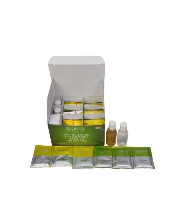 Aroma Treasures Skin Whitening & Brightening Facial Kit For Oily Skin