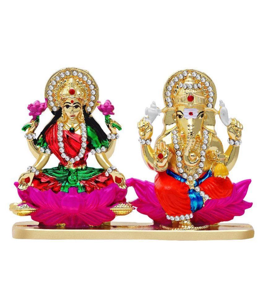     			Kulin Golden Brass Laxmi And Ganesh God Idol