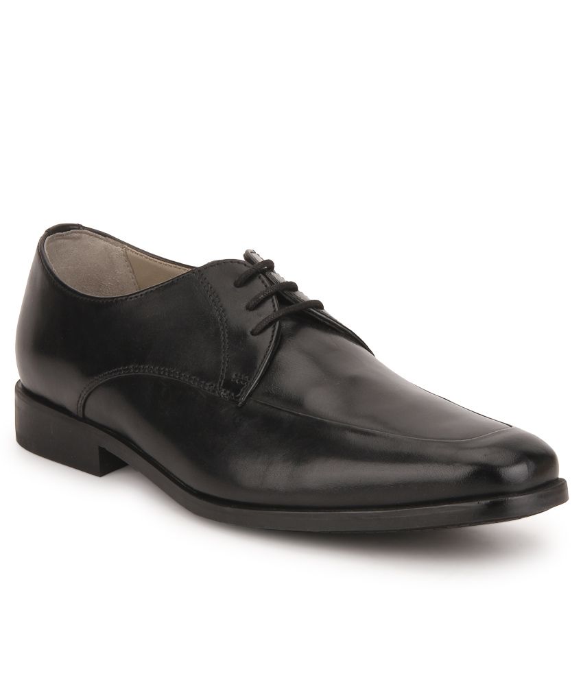 clarks black formal shoes