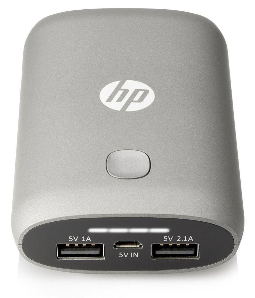 HP 7600 mAh Power Bank -Silver