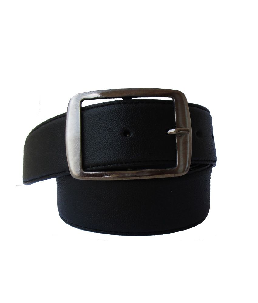 Klaska Black Genuine Leather Belts Pack Of 2: Buy Online at Low Price ...