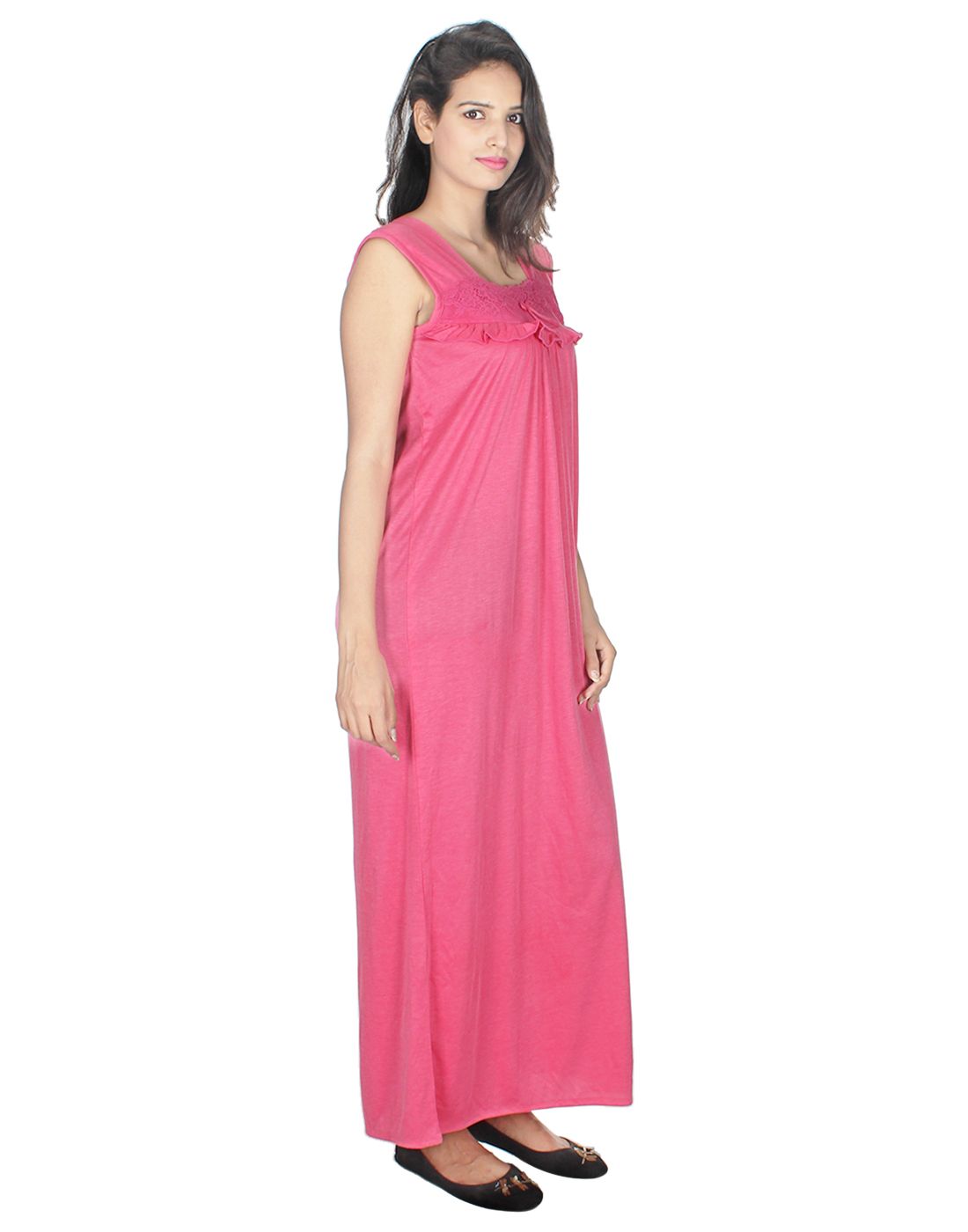 Buy Kanika Pink Cotton Nighty & Night Gowns Online at Best Prices in India Snapdeal