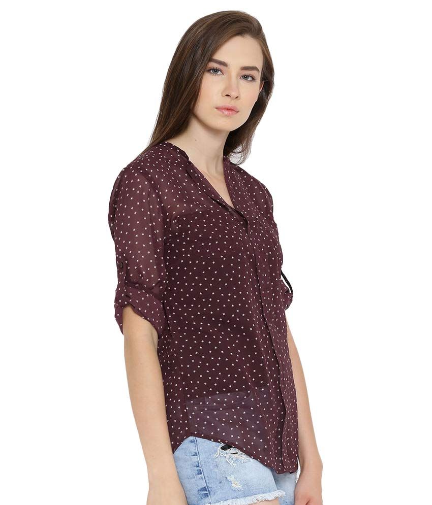 maroon boutique tops