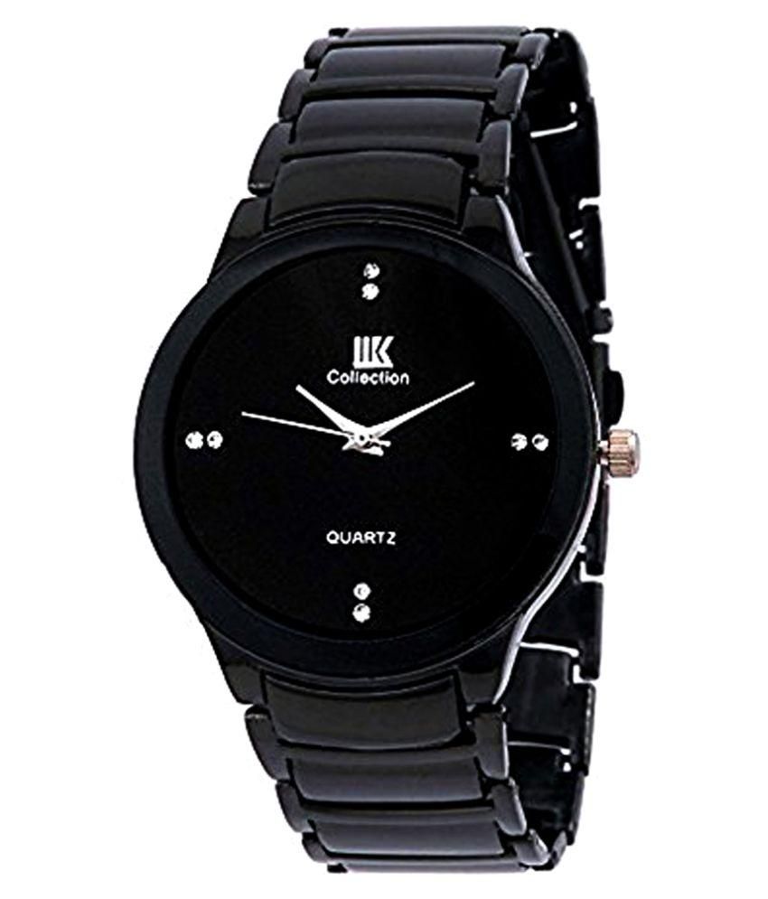    			IIK Collection Black Analog Watch For Men