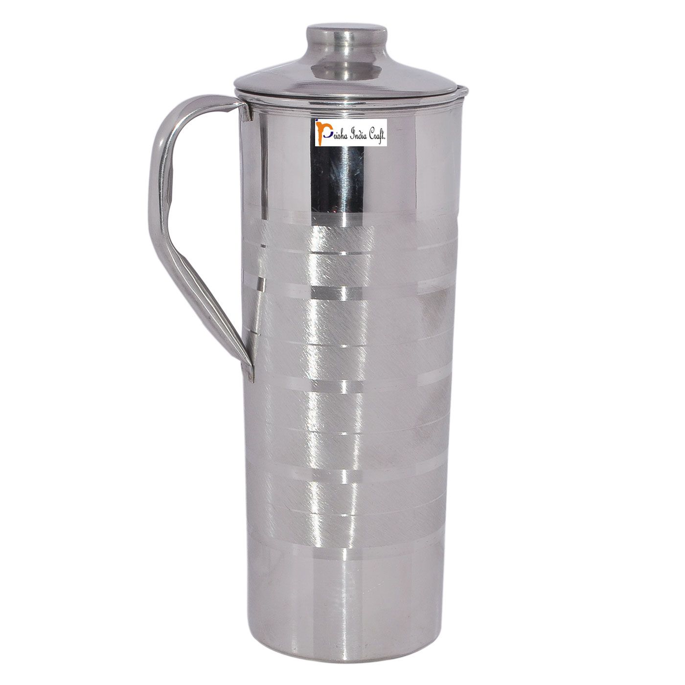     			Prisha India Craft Stainless Steel Jug