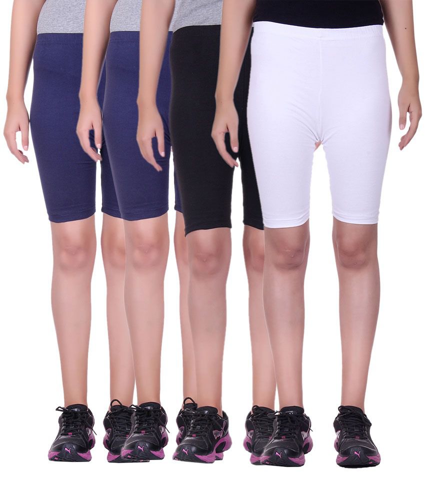     			Alisha Multicolored Cotton Shorts (Pack of 4)