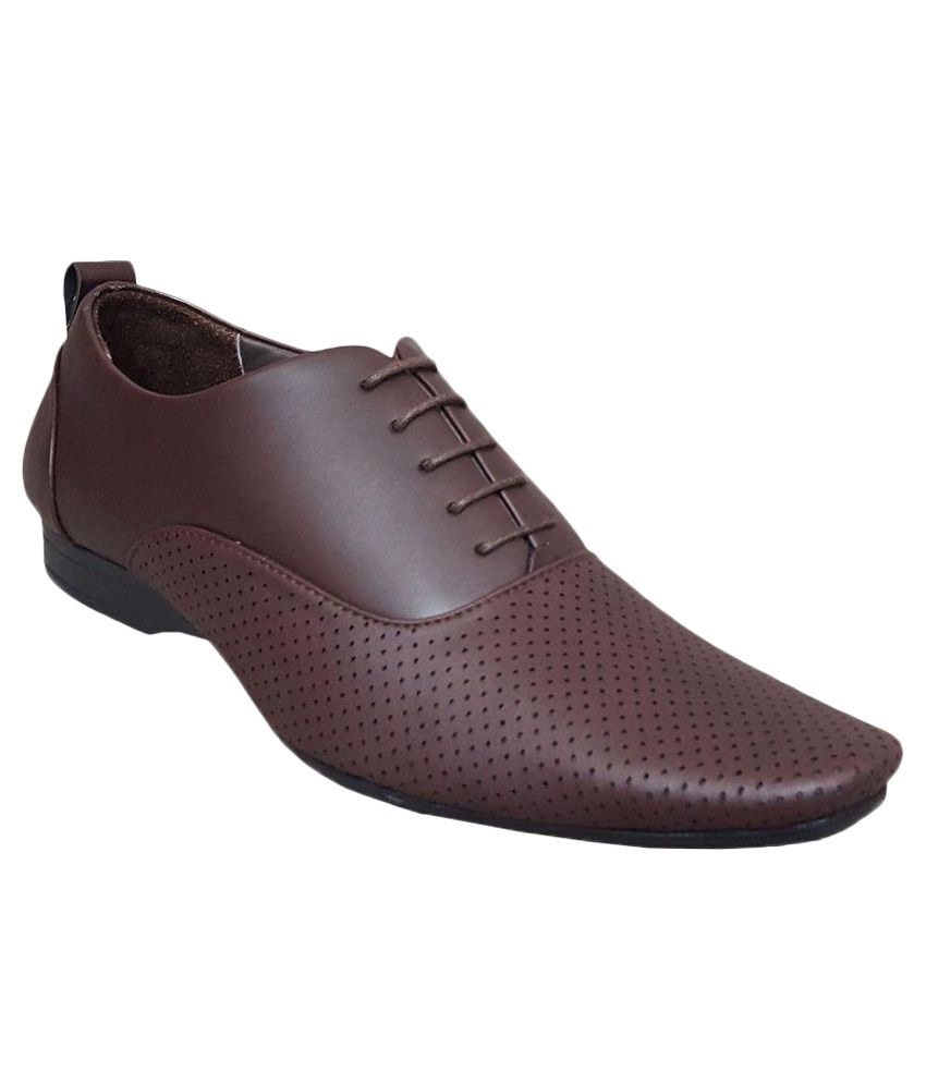WBH Brown Formal Shoes Price in India 