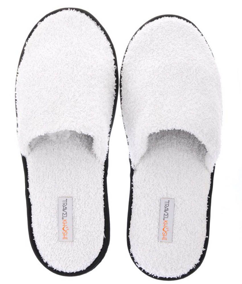 Travelkhushi White Toe covered flip flop Price in India- Buy ...
