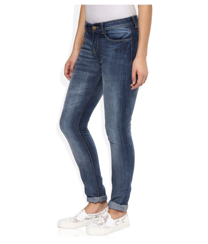 Jealous 21 Blue Cotton Jeans - Buy Jealous 21 Blue Cotton Jeans Online ...