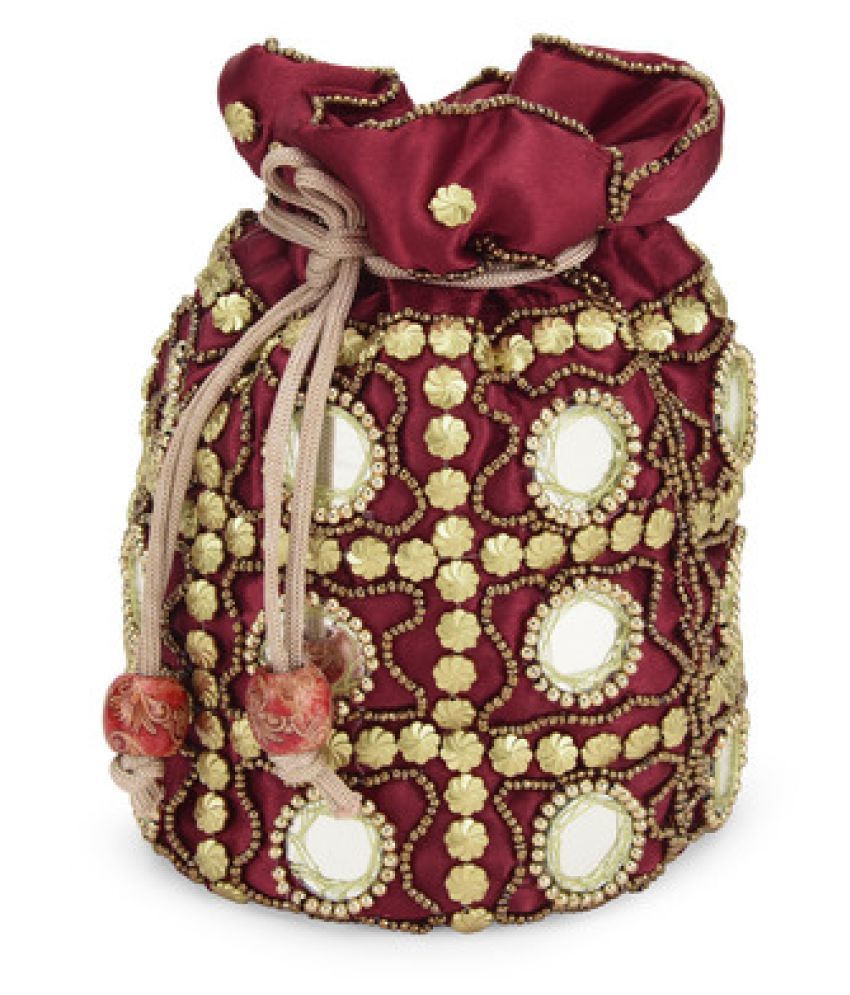 maroon potli