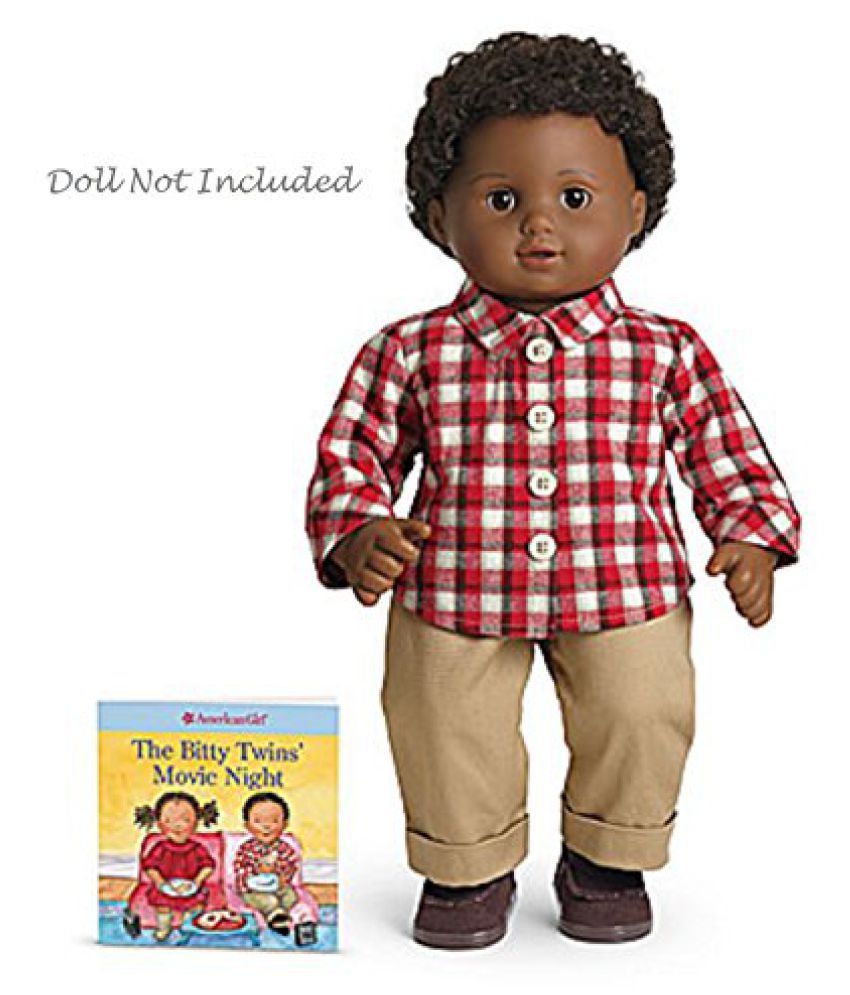 American Girl Bitty Twins Autumn Plaid Outfit For 15 Baby Boy