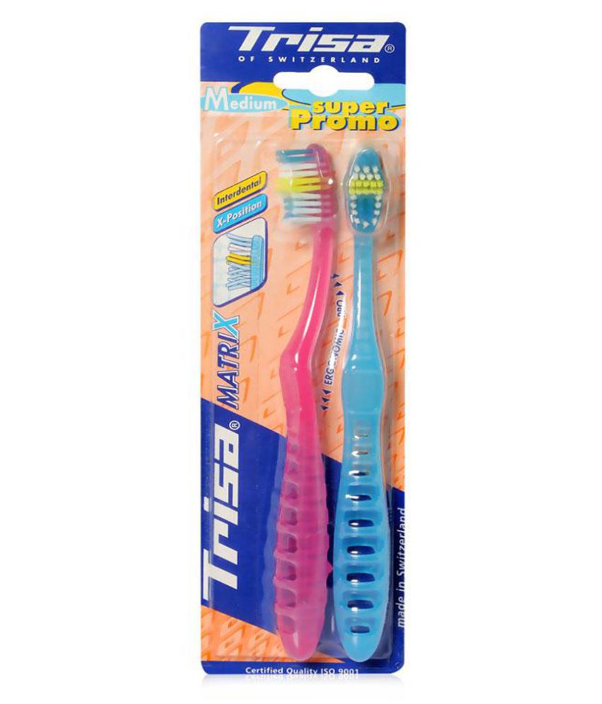 Trisa Matrix Toothbrush Pack of 2: Buy Trisa Matrix Toothbrush Pack of