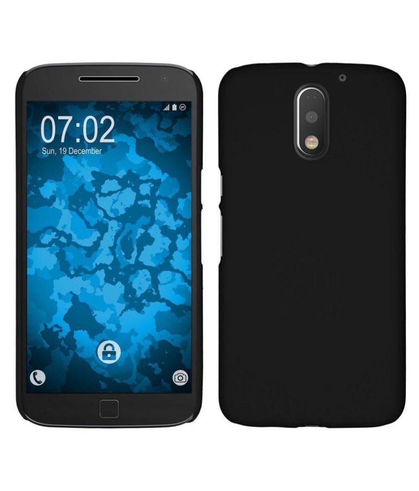 Moto E3 Cover by Mobish Black Plain Back Covers Online at Low